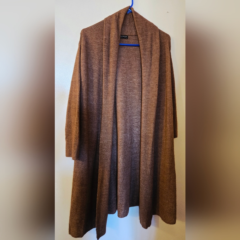 Peruvian Connection Warm Brown Cardigan
